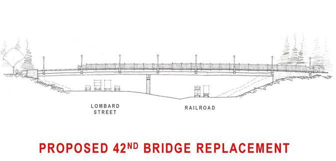 42nd Ave Bridge & Corridor - elevation drawing